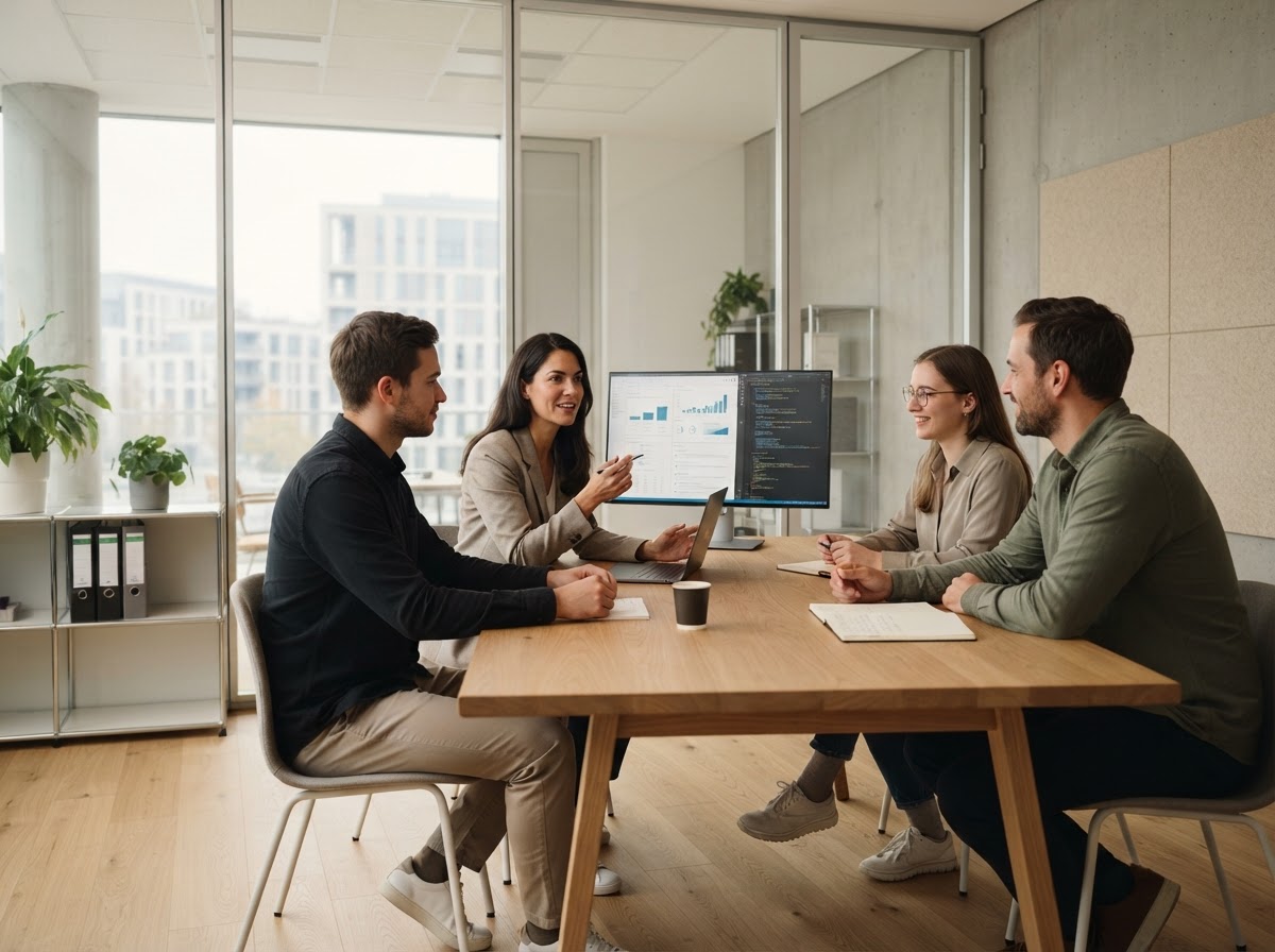 TradomantisAi Nutzung der Plattform an einem mobilen Arbeitsplatz